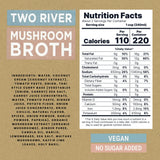 Two River Maitake Mushroom Broth | Organic Vegan Bone Broth Alternative, Creamy Coconut Curry Sipping Drink for Soup & Curries | Plant Based Gluten