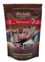 Bouchard Premium Belgian Dark Chocolate with 72% Cacao | Individually Wrapped Pieces (1 LB)