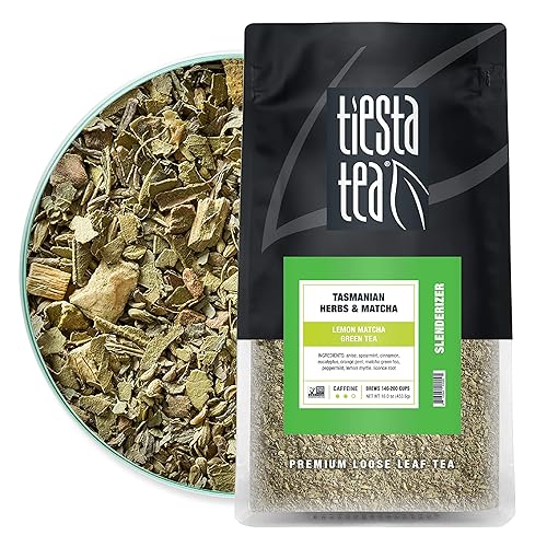 Tiesta Tea - Aromatic Lemon Matcha Green Tea - Tasmanian Herbs & Matcha, Premium Loose Leaf Tea Blend, Boost Metabolism, Caffeinated, Refreshing