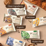 GoMacro MacroBar Organic Vegan Protein Bars - Protein Variety Pack (2.3-2.4 Ounce Bars, 12 Count)