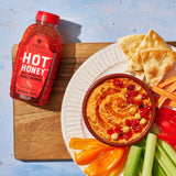 Nate's Hot Honey - 100% Pure Honey Infused with Habanero Chili Pepper Flakes, Award-winning Taste - 16 oz Squeeze Bottle