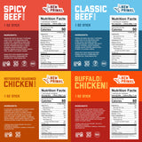 New Primal Meat Sticks Sampler, Grass-Fed Beef, All Natural Chicken, Keto & Gluten Free Healthy Snacks for Adults, Sugar Free Low Carb High Protein