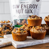 NOW Foods, Raw Energy Nut Mix, Unsalted Mix of Raisins, Walnuts, Peacans, Almonds, Pumpkin Seeds and Cashews, Great-Tasting, Source of Iron, 16-Ounce