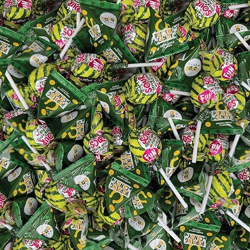 St Patrick's Day Candy Mix - 4 Pound Bulk Pack - Sour Apple Popping Rocks and Gum-Filled Lollipops - Individually Wrapped Party Favors & Goodie Bags