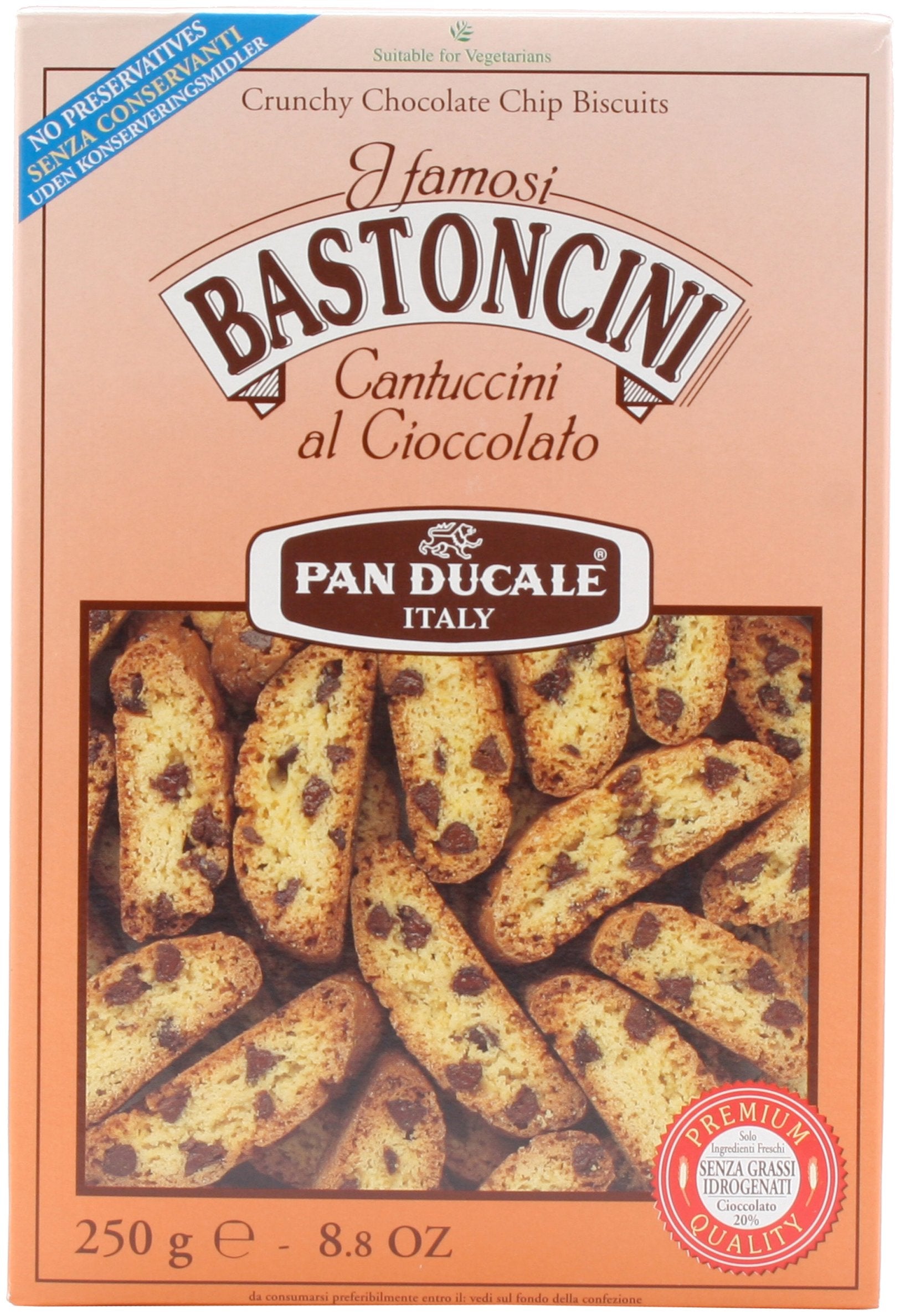 Pan Ducale Chocolate Biscotti, 8.8-Ounce (Pack of 3)