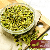 We Got Nuts Pumpkin Seeds Healthy Snacks 5Lbs (80oz) Bag | Raw Pepitas No Preservatives Added, 100% Natural With No Shell | For Baking, Salad