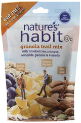 Nature's Habit Granola Trail Mix with Blueberries, Mangos, Almonds, Pecans and 4 Seeds, 4oz