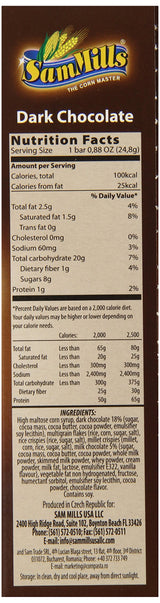 Sam Mills Bar Granola Gf Choc Dark