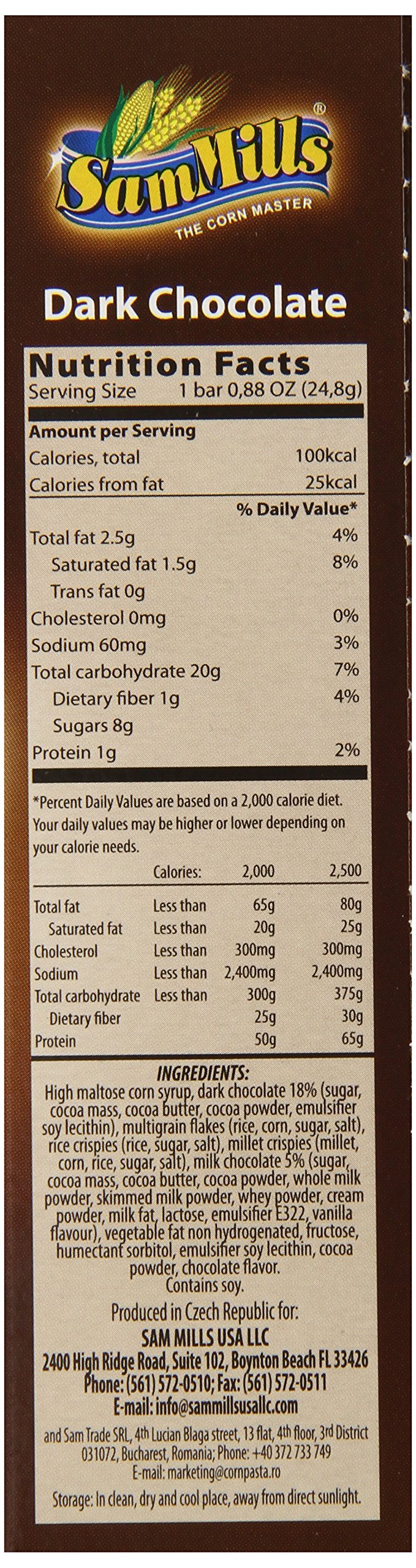 Sam Mills Bar Granola Gf Choc Dark