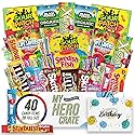 Military Birthday Candy Snack Box (40 Full Size Variety Gift Basket Care Package) Gummy Snacks, Swedish Fish, Chocolate & More - My Hero Crate