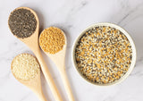 Food to Live Organic Omega-3 Seeds Mix with Flax, Chia and Sesame, 20 Pounds Non-GMO Whole Seeds, Raw, Kosher, Vegan. Rich in Omega 3 Fatty Acids