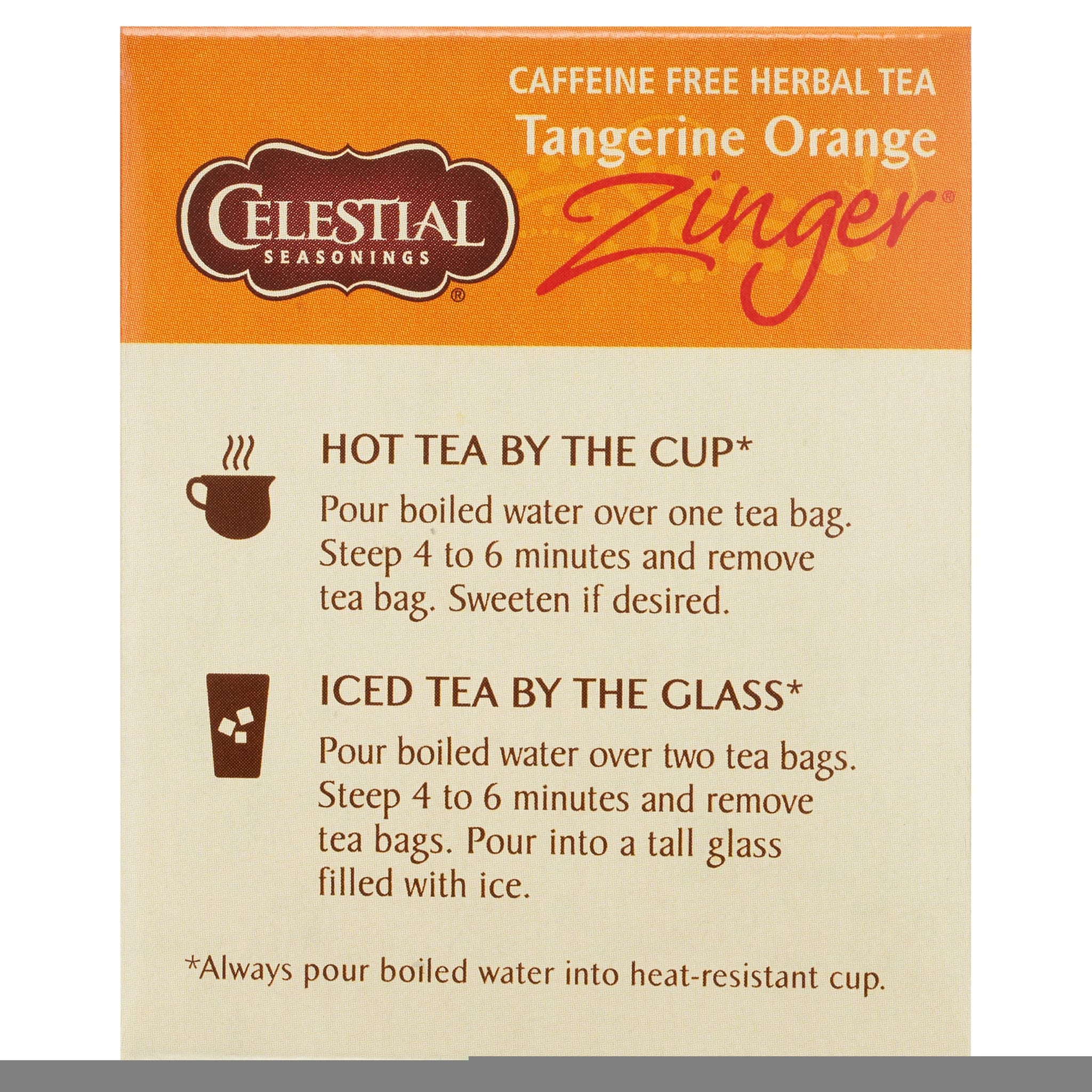 Celestial Seasonings Tangerine Orange Herb Tea (3x20 Bag)