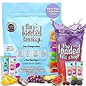 The Loaded Tea Shop Energy Drink Mix Sticks, Berry Blast Collection 5 Pack, Sugar-Free, Zero Calories, 200mg Natural Caffeine, No Artificial