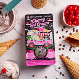 Bones Coffee Company Cherry Ice Cream Flavored Coffee, Medium Roast Low Acid Arabica Beans Compatible with Auto drip and French Press Coffee Maker, 12