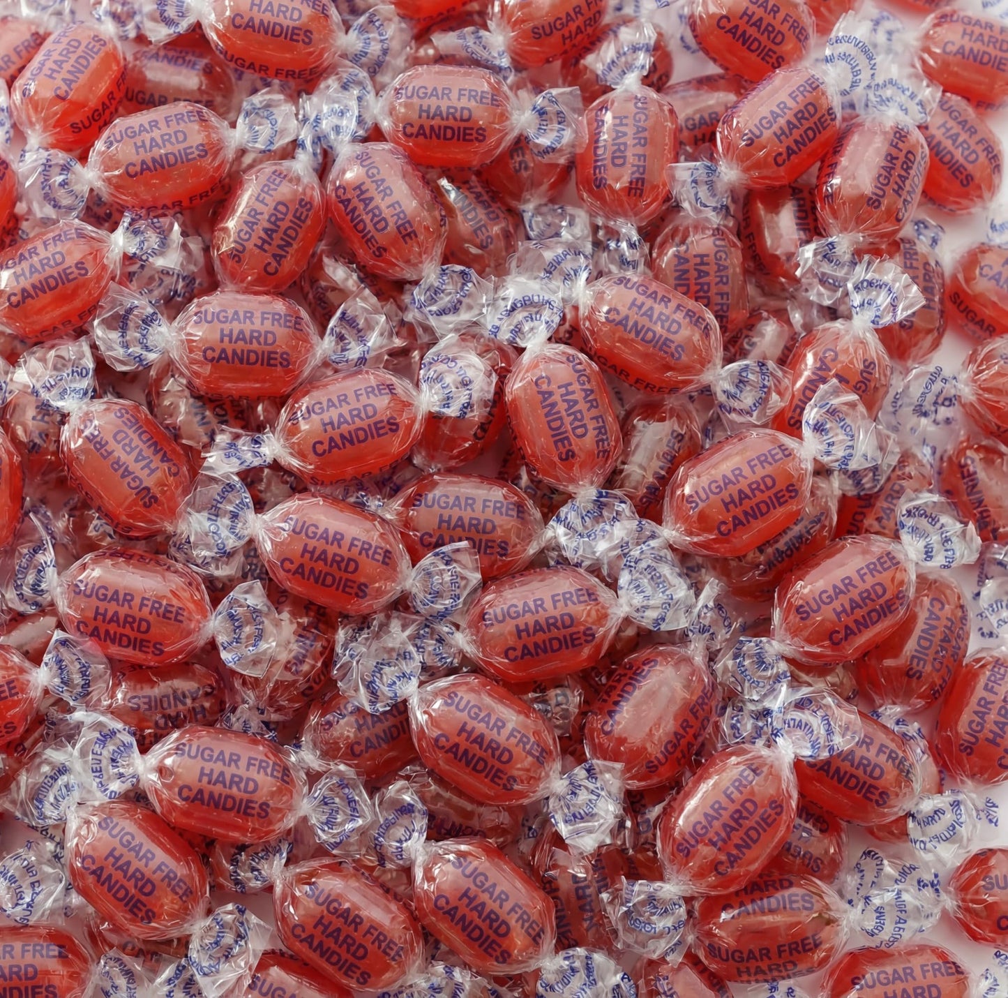50 Pieces Sugar-Free Cinnamon Candy - Sweet & Spicy Sugarless Drops for Parties, Snacks & Gifts, Individually Wrapped Bulk