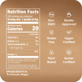 Sugar In The Raw Turbinado Cane Sugar Packets, 200 Ct Box, 1 Pack, Pure, All-Natural Turbinado Sugar, Non-GMO Project Verified, Kosher, Vegan and Gluten Free