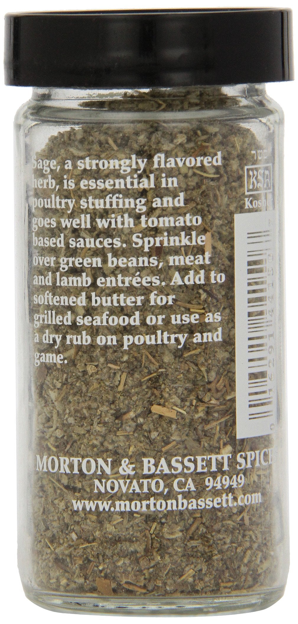 Morton & Bassett Sage, 0.4 oz - Non-GMO, Salt-Free, Aromatic Herb for Stuffing, Roasts & Holiday Dishes