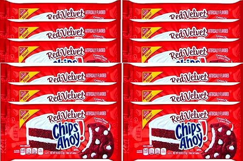 NEW Chips Ahoy! Red Velvet Filled Soft Cookies 9.6 Oz (12)