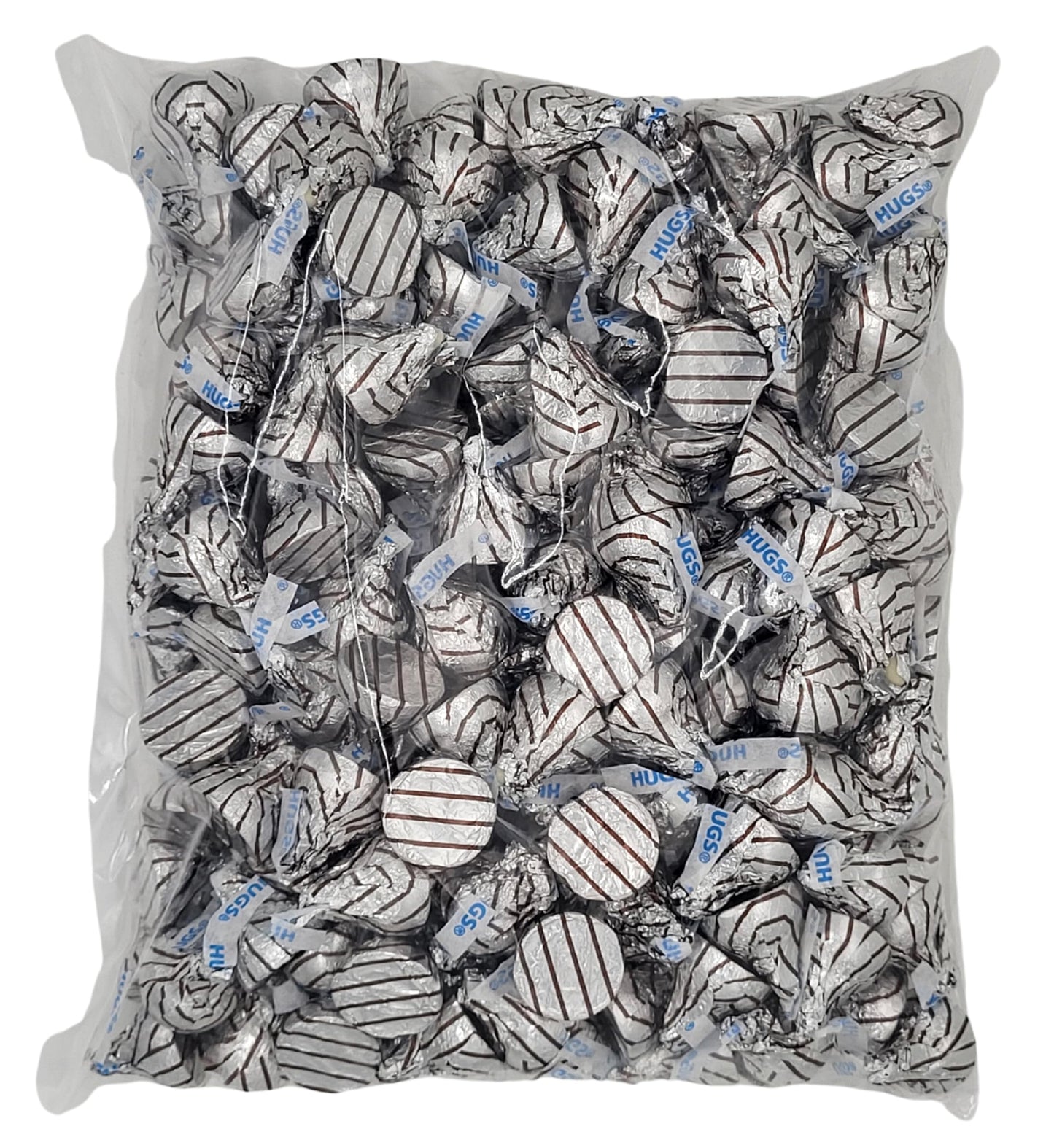 Hershey Kisses Hugs Milk Chocolate with White Creme Candy, Individually Wrapped Candy, 2 lbs / 32 oz