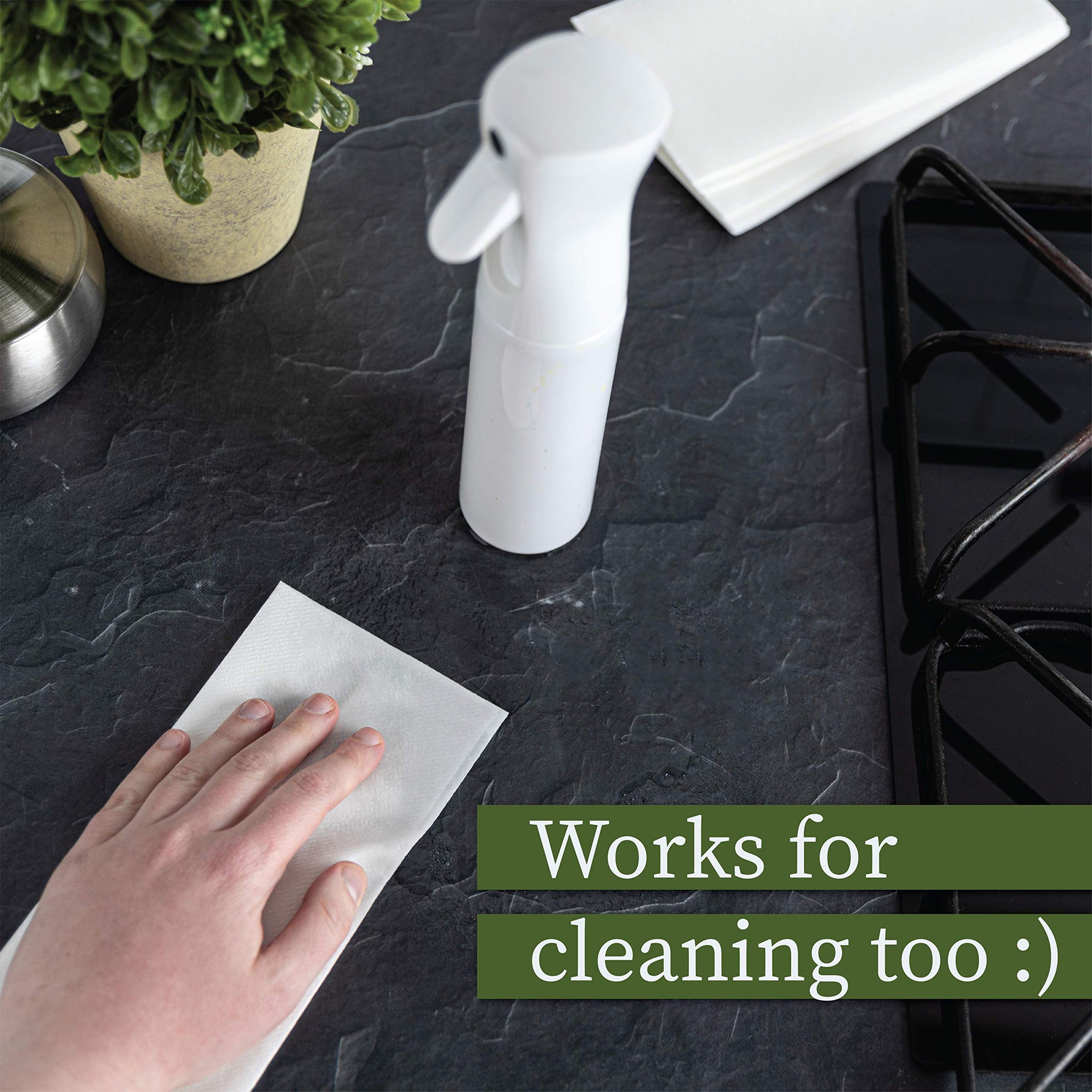 Disposable Guest Towels Paper Napkins (200 Pack) Soft, Absorbent, Airlaid Linen-Like Bath Tissue for Kitchen, Bathroom or Weddings, White Cloth-Like