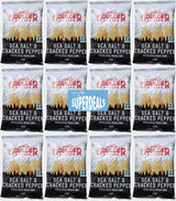 Boulder Canyon | Sea Salt & Cracked Pepper | Kettle Style Potato Chips| 1.5 Ounce | Pack of 12 Bundled by SUPERDEALS with Mystery Bonus Gift