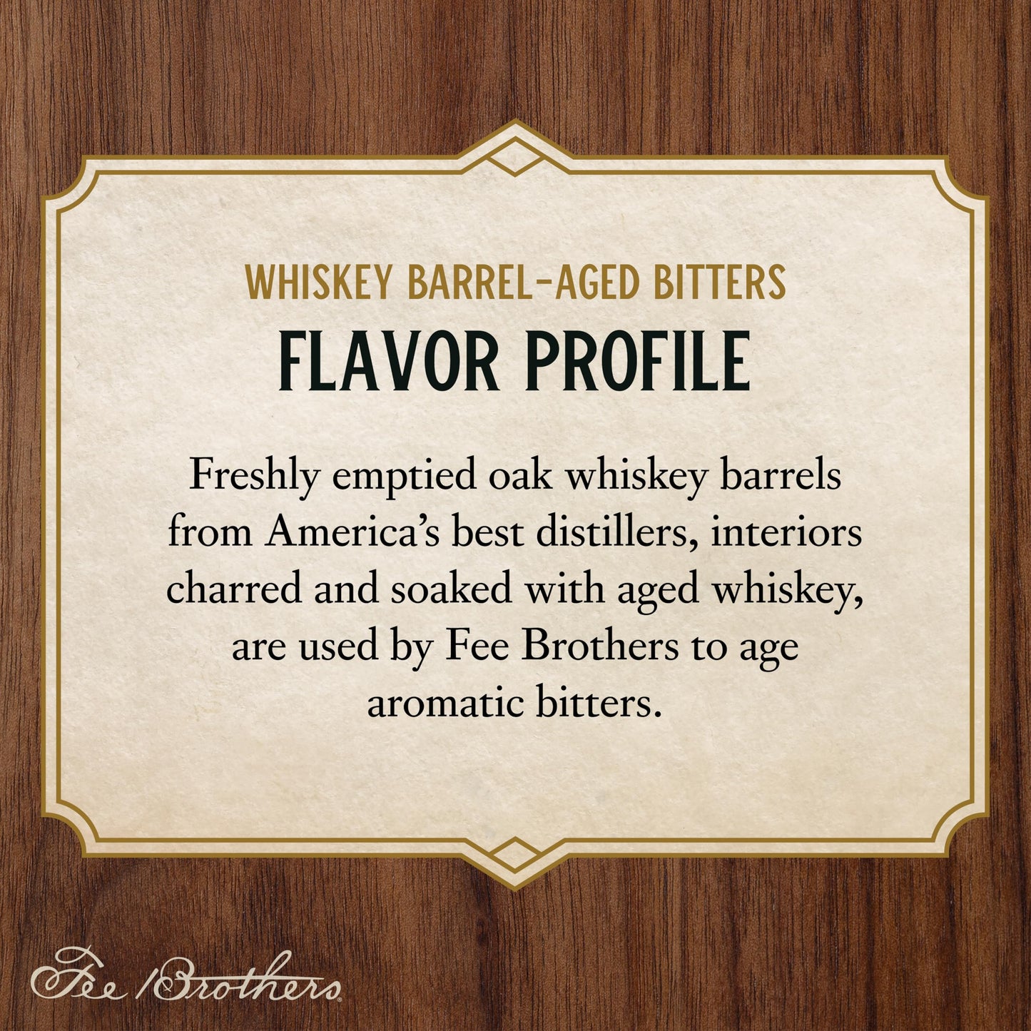 Fee Brothers Whiskey Barrel-Aged Cocktail Bitters - Aromatic Cocktail Mixer & Concentrated Flavoring, Gluten Free, Vegan-Friendly, 5 fl oz