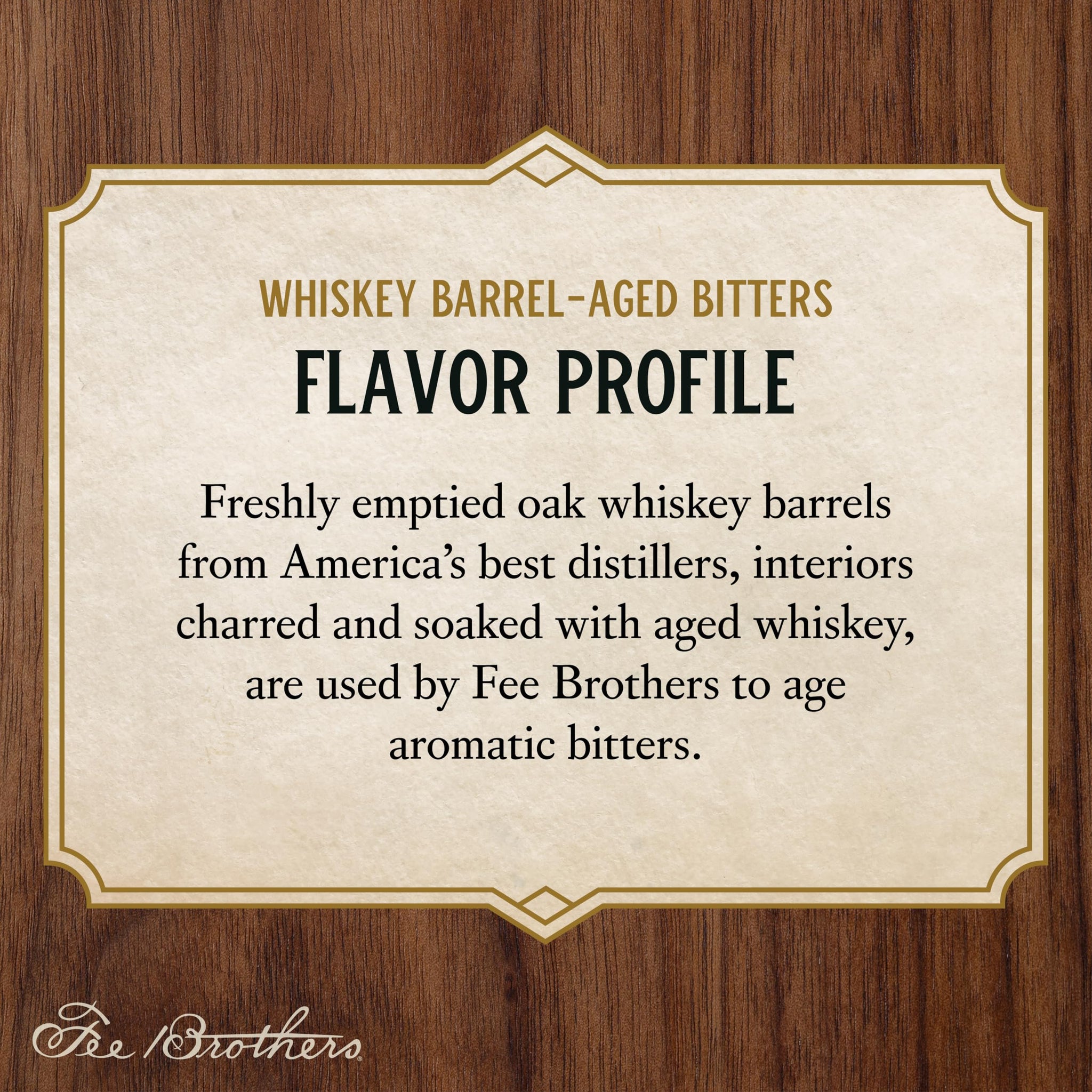 Fee Brothers Whiskey Barrel-Aged Cocktail Bitters - Aromatic Cocktail Mixer & Concentrated Flavoring, Gluten Free, Vegan-Friendly, 5 fl oz