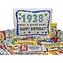 RETRO CANDY YUM ~ 1938 88th Birthday Gift Box Retro Candy Assortment from Childhood for 88 Year Old Man or Woman Born 1938