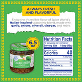 Spice World Garlic and Italian Herb Seasoning Blend - Ready-to-Use Seasonings for Cooking - 6.5oz Italian Seasoning Spice Adds Aromatic Flavor