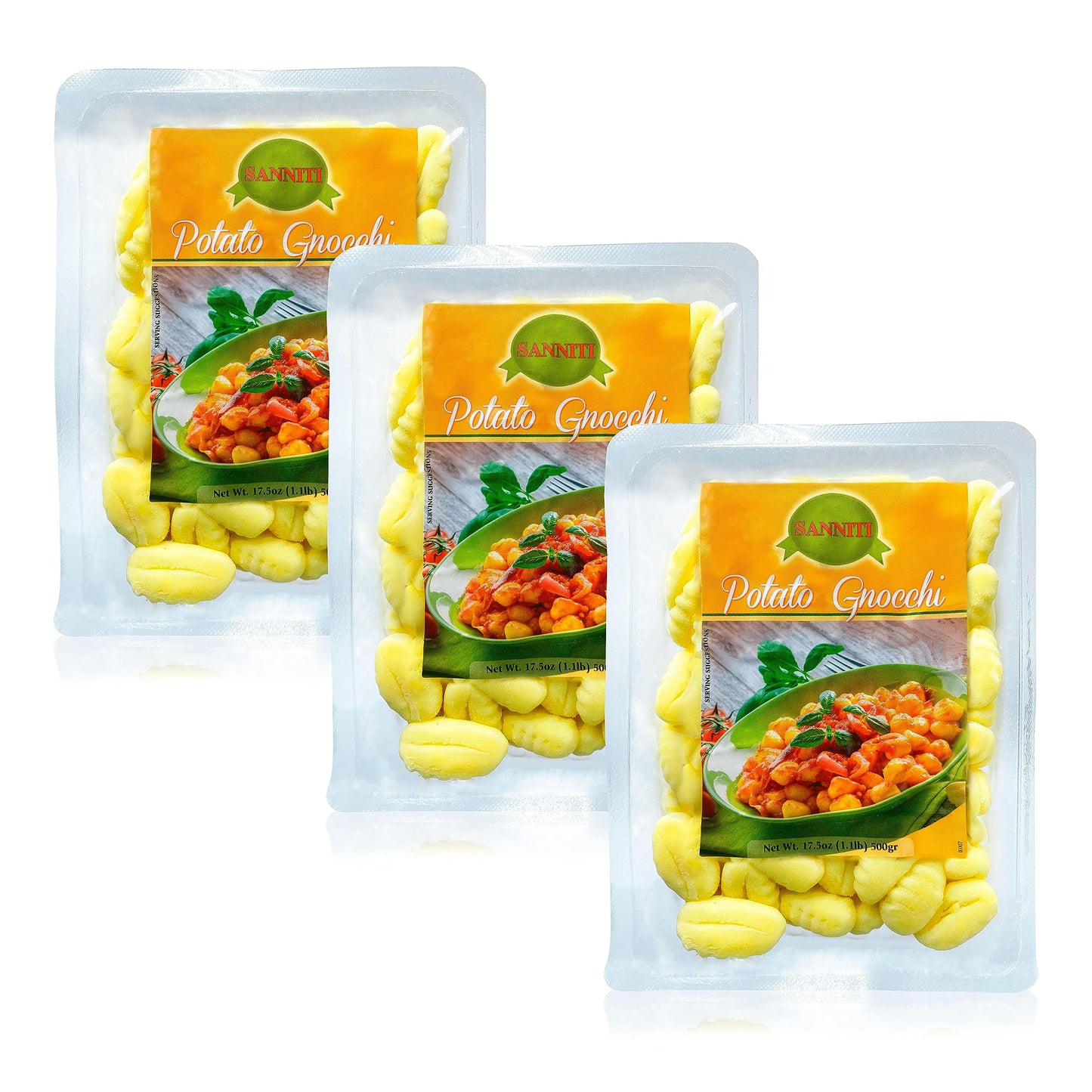 Sanniti Imported Italian Potato Gnocchi 17.5 oz (Pack of 3) (Original)