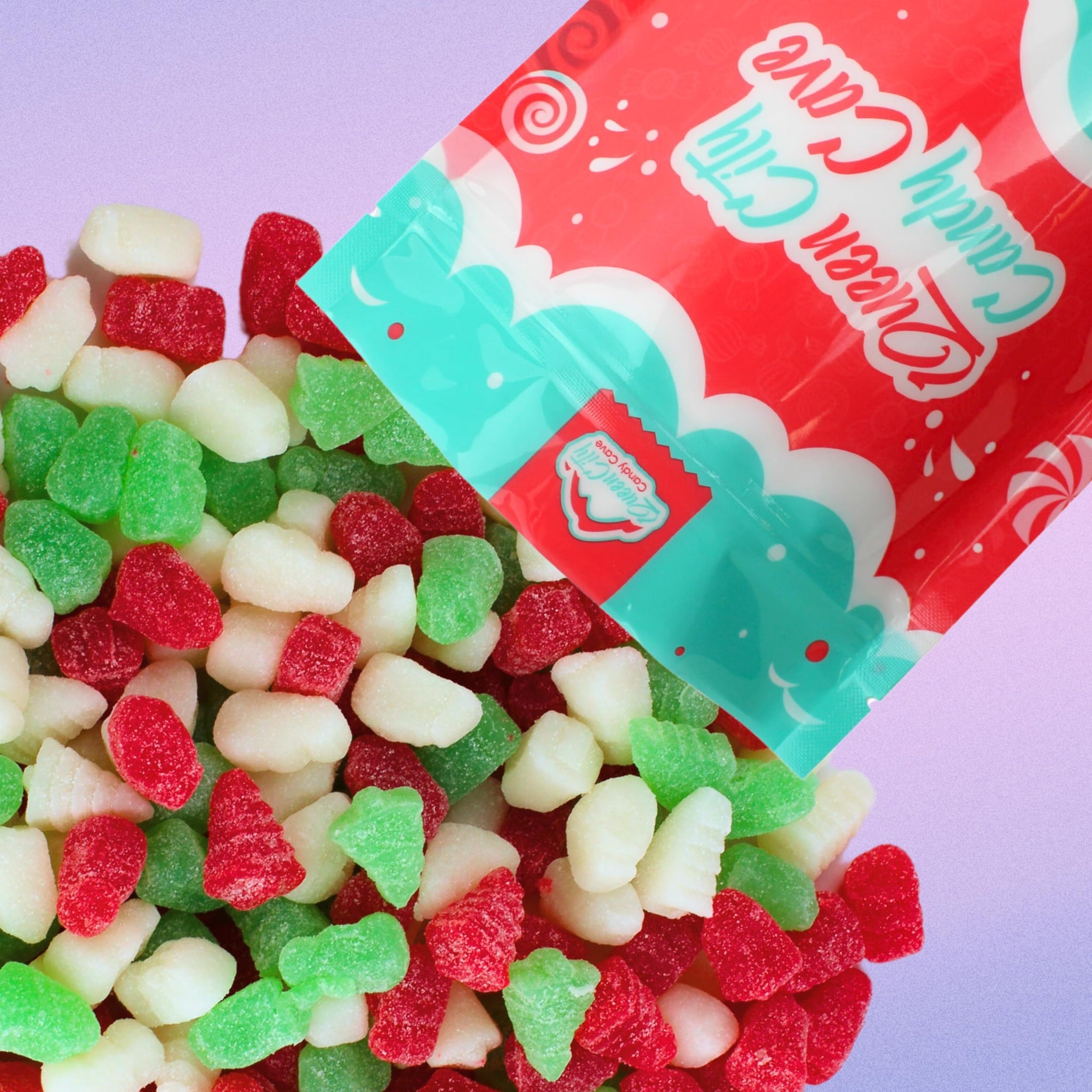 Christmas Shaped Candy - Festive Bells, Santa, Snowmen, and Trees - Jelly Christmas Gummies - Cherry, Lime, and Butterscotch Flavored Holiday Jellies