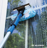 Unger Professional Connect and Clean 2-in-1 Squeegee and Scrubber, 6” Window Cleaning Tool, Commercial and Residential Use, Washer Cleaner Supplies