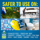 CLR Brands Calcium, Lime & Rust Remover Free & Clear, No Dyes or Fragrances, Gentle Lime and Bathroom Descaler, Removes Hard Water Stains and Rust