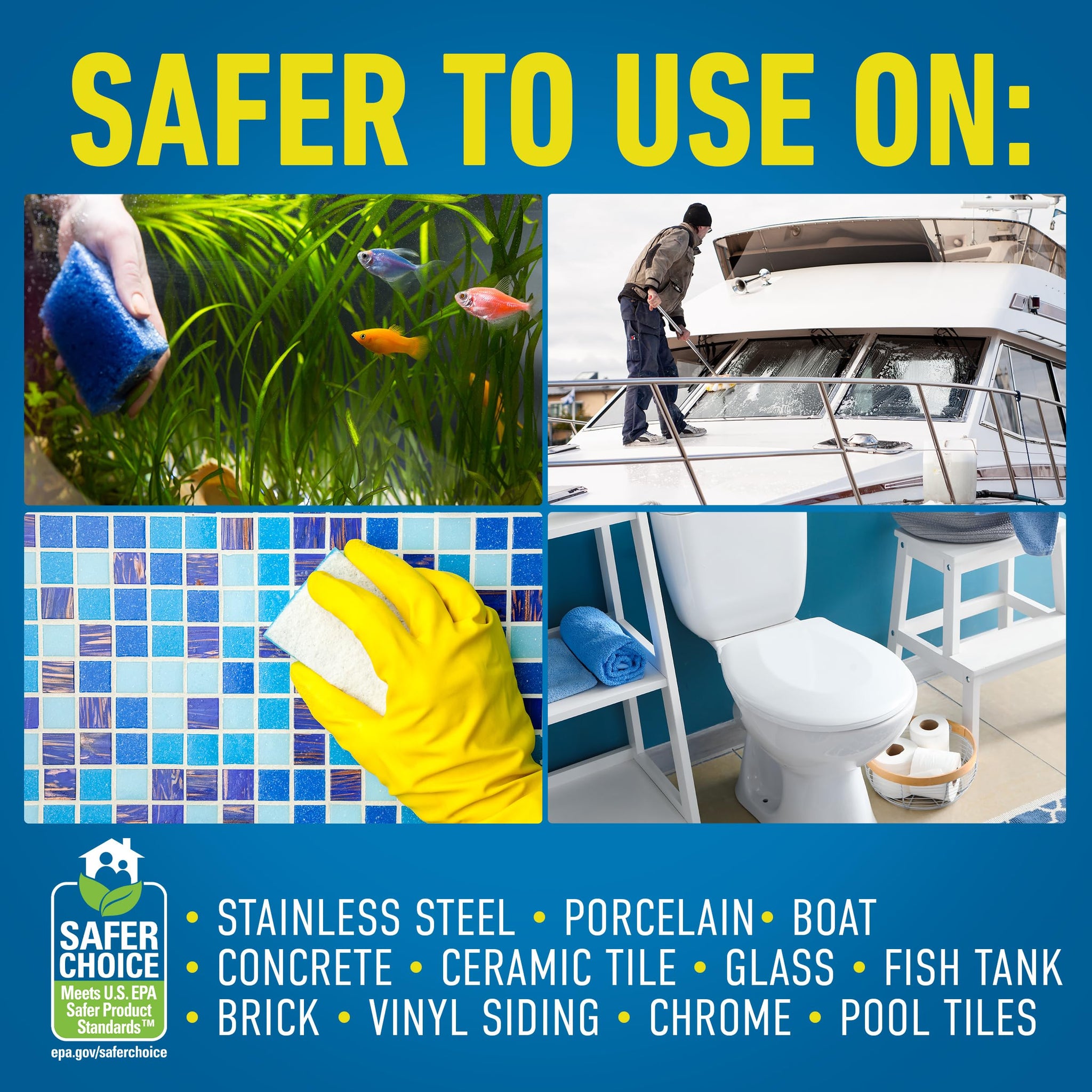 CLR Brands Calcium, Lime & Rust Remover Free & Clear, No Dyes or Fragrances, Gentle Lime and Bathroom Descaler, Removes Hard Water Stains and Rust
