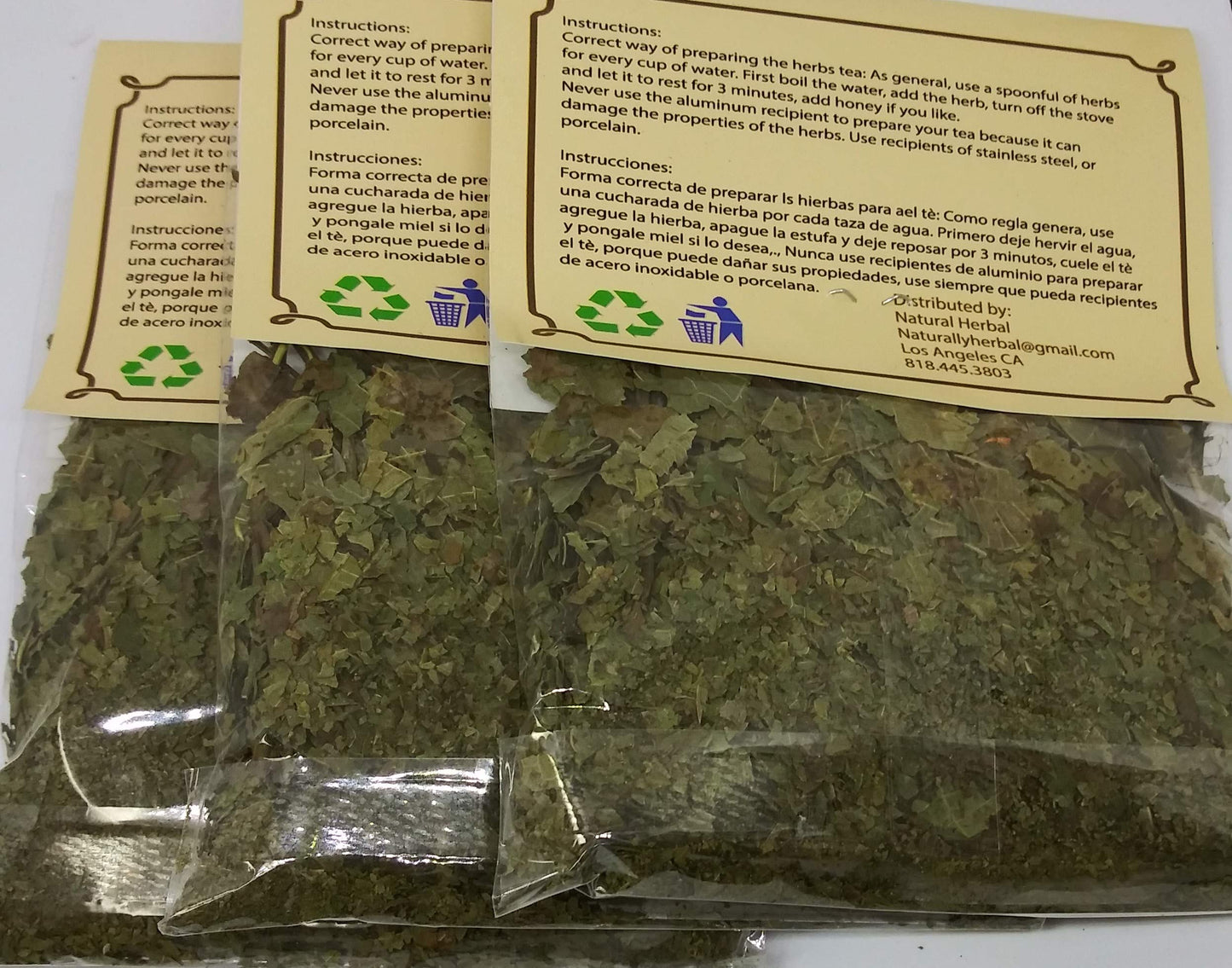 Hoja de Nogal/Walnut Leaves 1/2 OZ (14 G) pack of 3