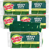 Scotch-Brite Heavy Duty Scrub Sponge, 45 Kitchen Sponges Designed for Tough Messes in The Kitchen That Last 3X Longer*, Best for Cast Iron Skillets