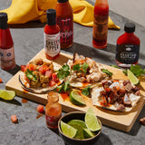 Thoughtfully Hot Sauce Challenge, Mild to Extreme Hot Sauce Variety 10 Pack, Unique Gift for Men, Husband, Dad, Father, Birthday and Christmas