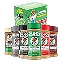 Dan-O's 6 Bottle Seasoning Set, Small Bottles, 6 Pack, Includes Original, Spicy, Chipotle, Crunchy, Cheesoning and Preem-O Seasonings, Sugar Free