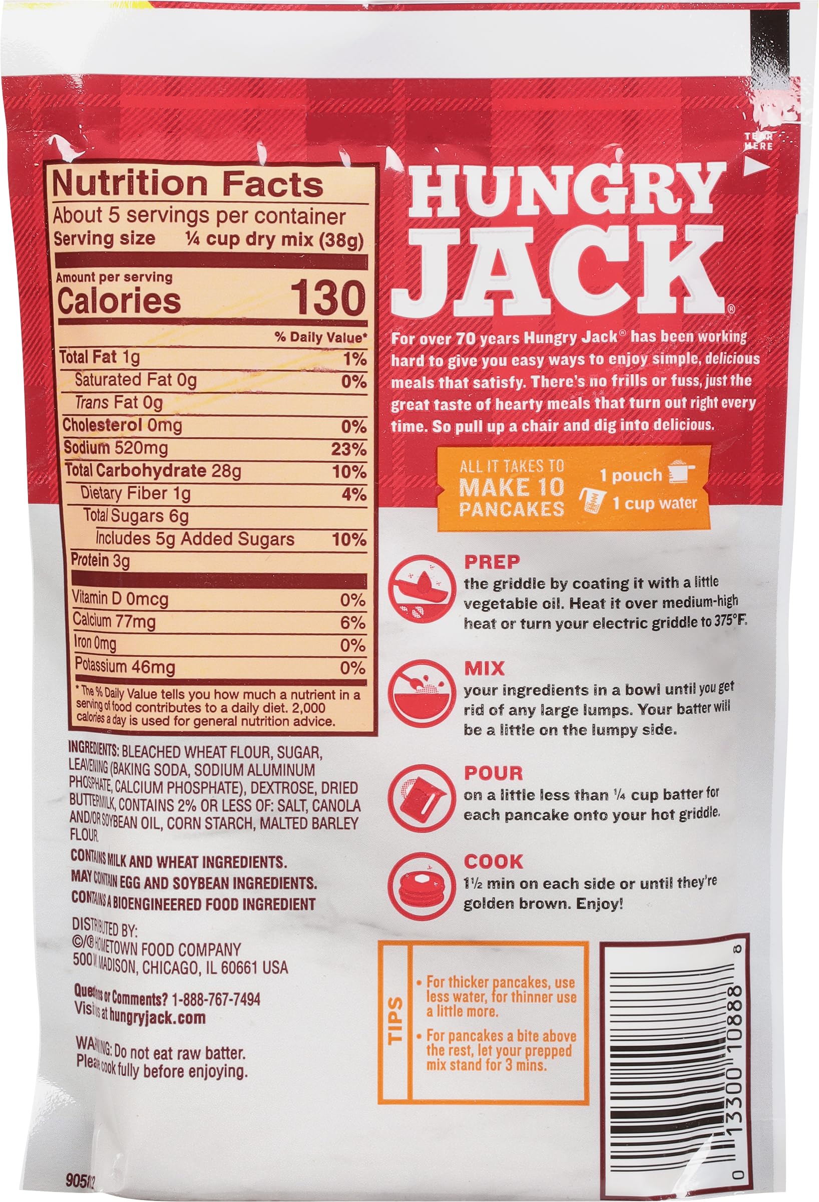Hungry Jack Buttermilk Pancake Mix, 7 Ounce (Pack of 12)