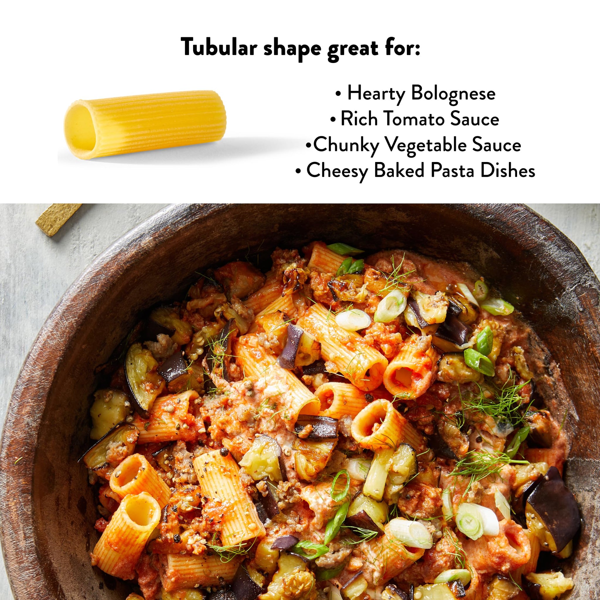 DeLallo Organic Rigatoni Pasta, Made with 100% Semolina Durum Wheat Flour, Bronze Cut, Made in Italy, Non-GMO, Preservative Free, Large Tube Pasta