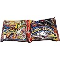 Candy Sticks Candy For Kids; Classroom Gifts; Snack Pack Bundle, Party Favors, Treats, Lunchbox; Individually Boxed Candy Sticks; Batman, Spiderman