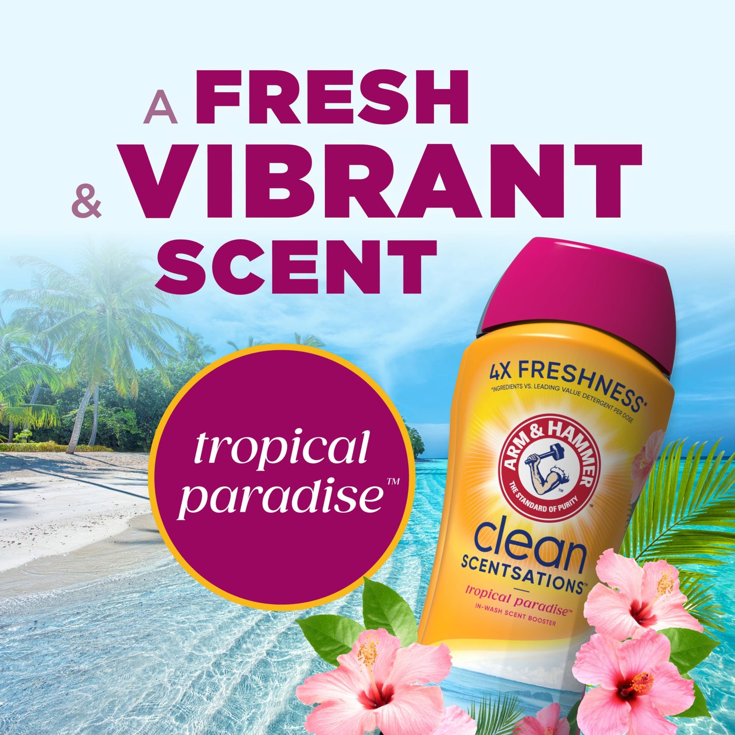 Arm & hammer In-Wash Scent Booster, Tropical Paradise, 24 oz