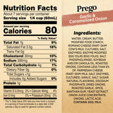 Prego Garlic and Caramelized Onion Alfredo Pasta Sauce, 14.5 oz Jar