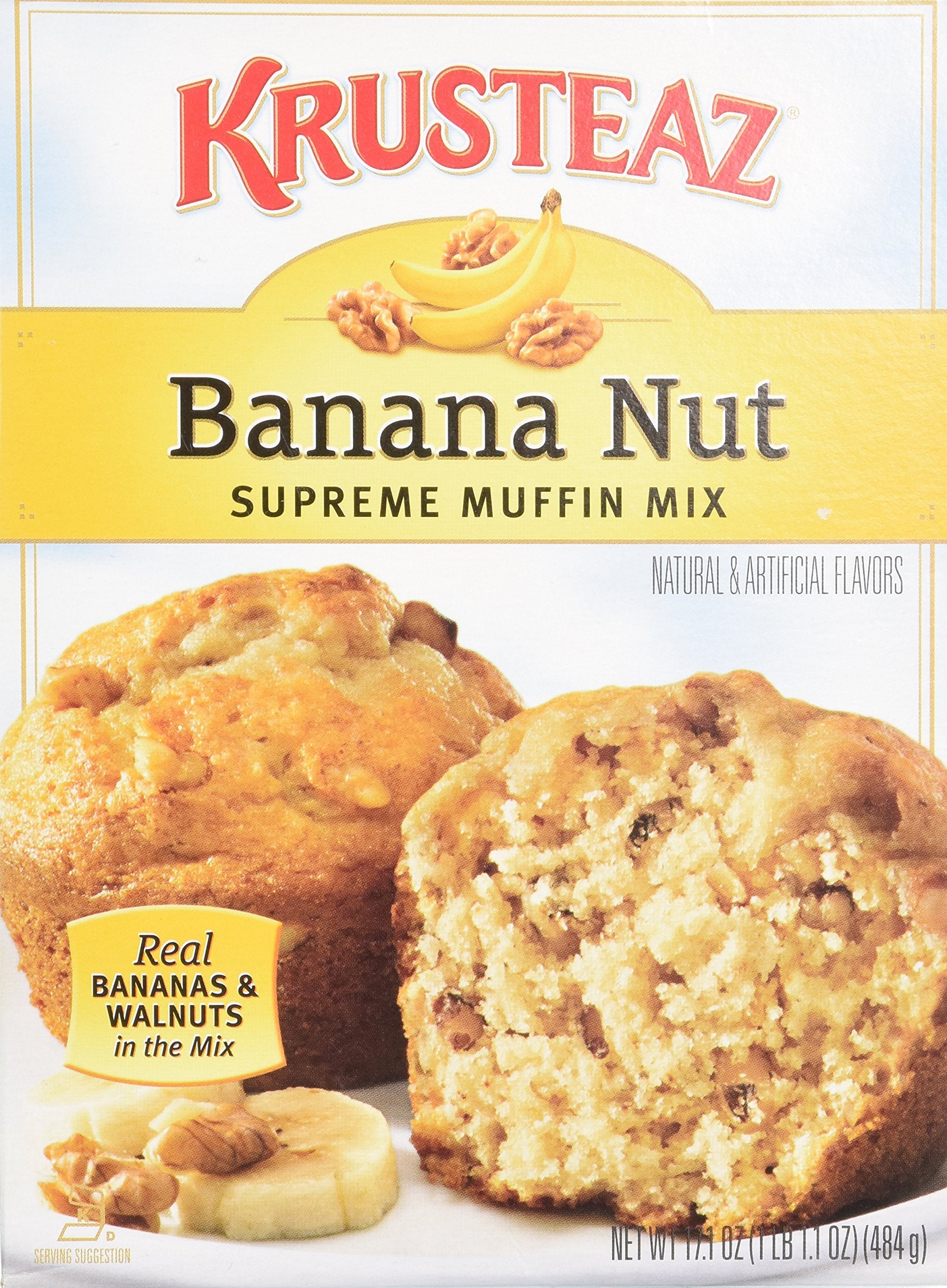 Krusteaz, Banana Nut Muffin Mix, 17.1oz Box (Pack 3)