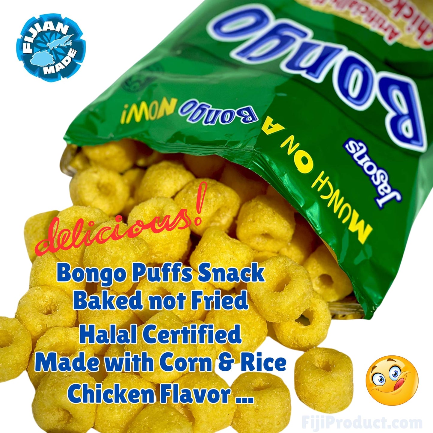 FIJI Combo Snacks - Cheese Bongo, Chicken Bongo, Cheese Twisties, Chicken Twisties, UFO'S, Bottled Water (Value Pack Of 10) Favorite Snack Of The