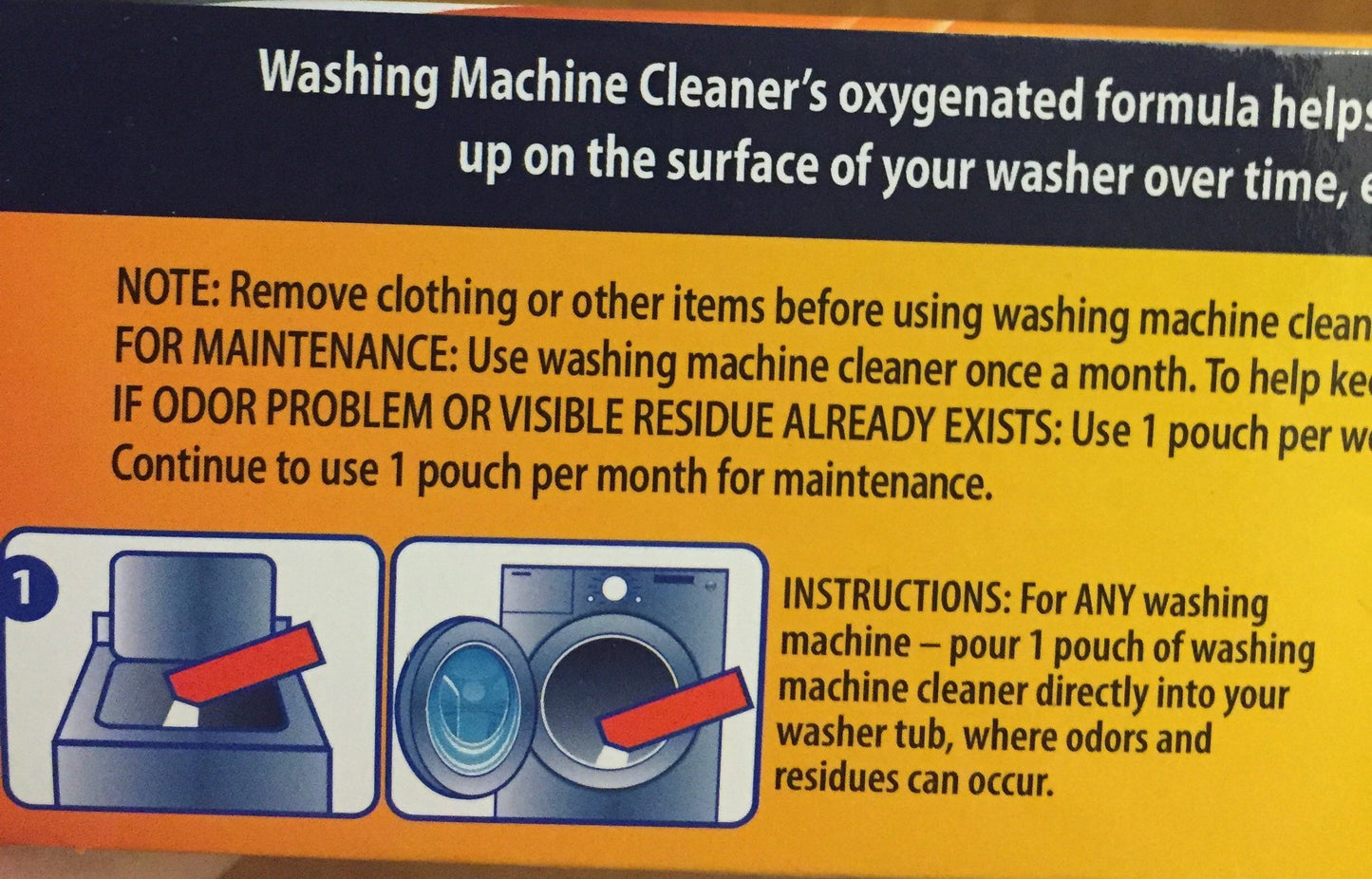 3 pouches Washing machine cleaner deep cleaning formula