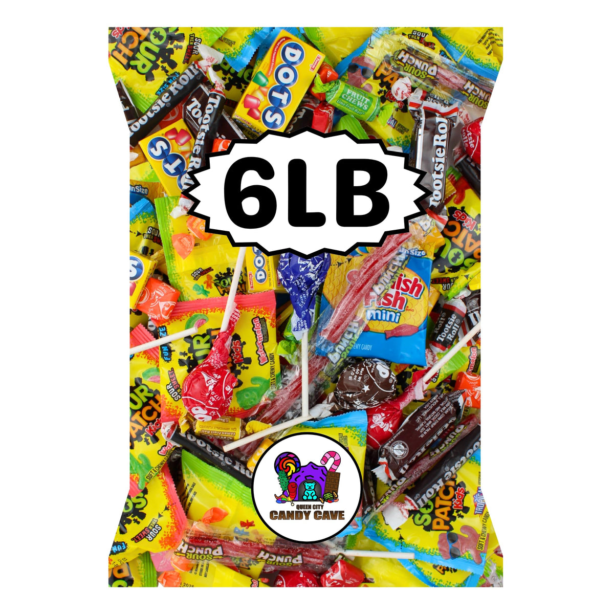 Assorted Candy Variety Pack, Bulk Individually Wrapped, Pinata Candy, 6 lb