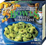 Amy's Frozen Meals, Pesto Tortellini Bowl, Made With Organic Wheat and Basil, Microwave Meals, 9.5 Oz