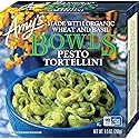 Amy's Frozen Meals, Pesto Tortellini Bowl, Made With Organic Wheat and Basil, Microwave Meals, 9.5 Oz