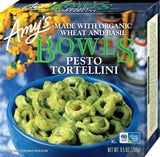 Amy's Frozen Meals, Pesto Tortellini Bowl, Made With Organic Wheat and Basil, Microwave Meals, 9.5 Oz